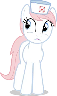 🙁 emoji @mlpstickers Nurse Redheart pack Telegram sticker 8 of 20