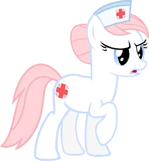 😡 emoji @mlpstickers Nurse Redheart pack Telegram sticker 13 of 20