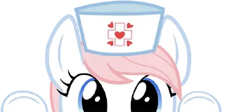 Sticker from @mlpstickers Nurse Redheart pack