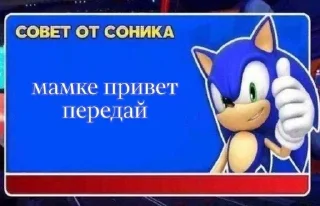 Sticker from советы от соника