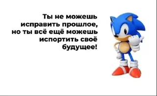 Sticker from Советы от соника