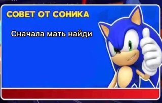 Sticker from Совет от соника