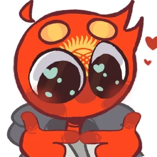 🇰🇬 emoji 👉👈 countryhuman :: @Artikon_123321 Telegram sticker 11 of 18