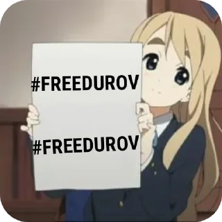 Sticker from #FREEDUROV