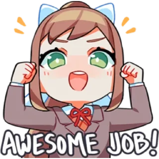 Sticker from DDLC