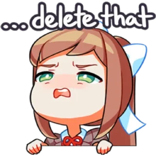 Sticker from DDLC