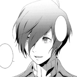 😀 emoji Makoto Yuki/Minato Arisato Telegram sticker 3 of 76