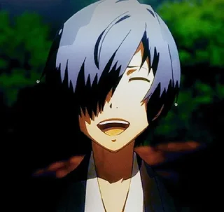 😆 emoji Makoto Yuki/Minato Arisato Telegram sticker 17 of 76