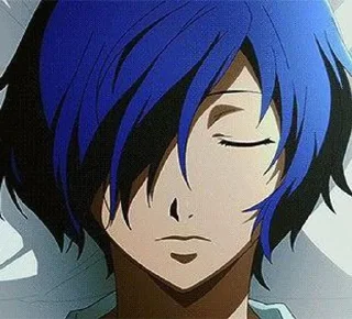 😪 emoji Makoto Yuki/Minato Arisato Telegram sticker 11 of 76