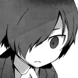 😐 emoji Makoto Yuki/Minato Arisato Telegram sticker 4 of 76