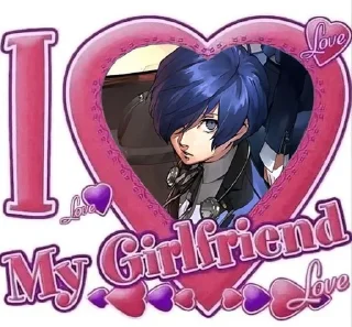 ♥️ emoji Makoto Yuki/Minato Arisato Telegram sticker 1 of 76