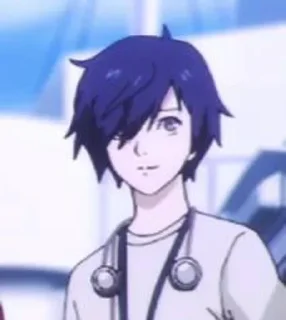 😊 emoji Makoto Yuki/Minato Arisato Telegram sticker 22 of 76