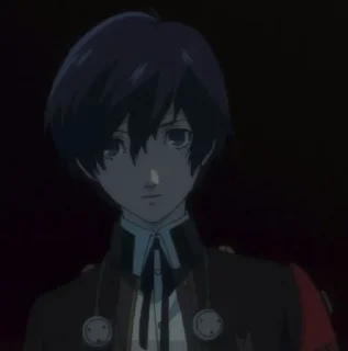 😐 emoji Makoto Yuki/Minato Arisato Telegram sticker 20 of 76