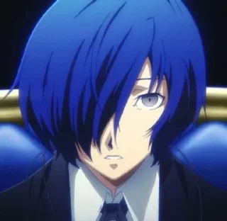 😮 emoji Makoto Yuki/Minato Arisato Telegram sticker 12 of 76