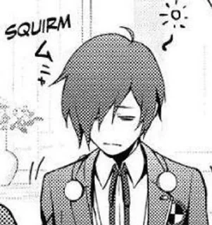 😖 emoji Makoto Yuki/Minato Arisato Telegram sticker 7 of 76