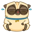 Sticker from Puga the Dog