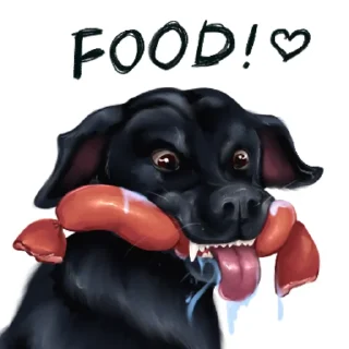 Sticker from Irvin the dog