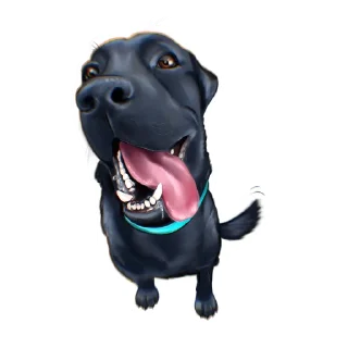 Sticker from Irvin the dog