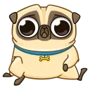 Sticker from Puga the Dog