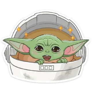 😱 emoji Мандалорец: Малыш (@TgSticker) Telegram sticker 22 of 28