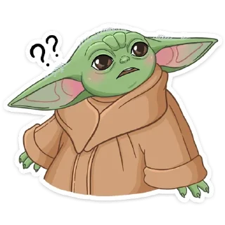 ❓ emoji Мандалорец: Малыш (@TgSticker) Telegram sticker 1 of 28