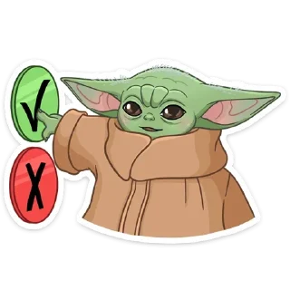🤨 emoji Мандалорец: Малыш (@TgSticker) Telegram sticker 18 of 28