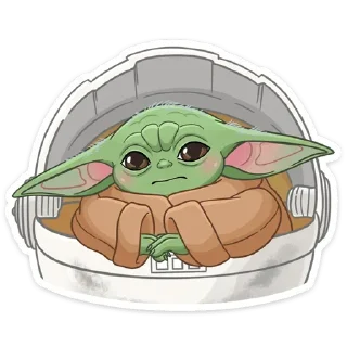😕 emoji Мандалорец: Малыш (@TgSticker) Telegram sticker 2 of 28