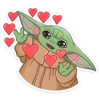 ❤️ emoji Мандалорец: Малыш (@TgSticker) Telegram sticker 8 of 28