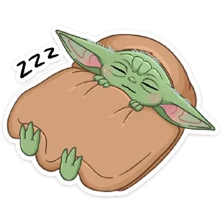 😴 emoji Мандалорец: Малыш (@TgSticker) Telegram sticker 17 of 28