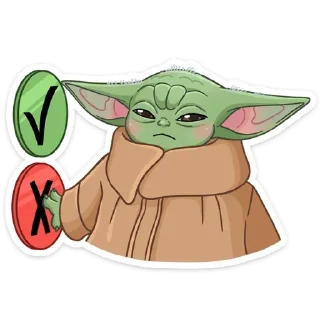 🙅‍♂️ emoji Мандалорец: Малыш (@TgSticker) Telegram sticker 19 of 28