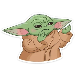 ☹️ emoji Мандалорец: Малыш (@TgSticker) Telegram sticker 20 of 28