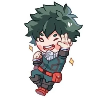 Sticker from Mha chibi @shchobshokuvaty