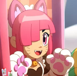 🌟 emoji Pinku Pawlette by @mescariie Telegram sticker 1 of 35
