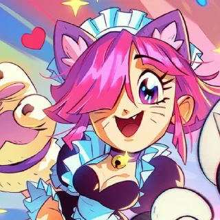 🌟 emoji Pinku Pawlette by @mescariie Telegram sticker 15 of 35