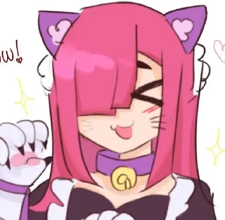 🌟 emoji Pinku Pawlette by @mescariie Telegram sticker 20 of 35