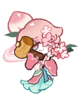 🤩 emoji Peach Blossom Cookie • @run_cookie_run Telegram sticker 24 of 63