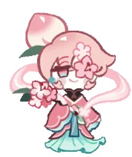 🤩 emoji Peach Blossom Cookie • @run_cookie_run Telegram sticker 21 of 63