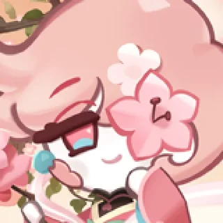 🤩 emoji Peach Blossom Cookie • @run_cookie_run Telegram sticker 9 of 63