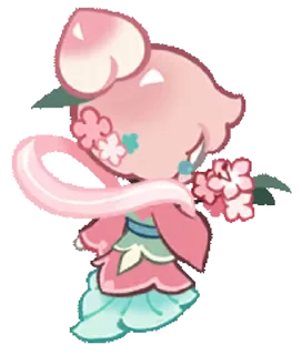 🤩 emoji Peach Blossom Cookie • @run_cookie_run Telegram sticker 23 of 63