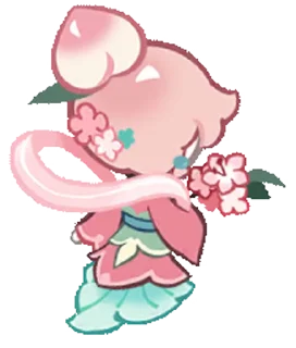 🤩 emoji Peach Blossom Cookie • @run_cookie_run Telegram sticker 16 of 63