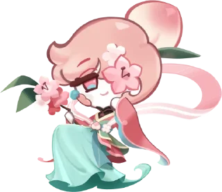 🤩 emoji Peach Blossom Cookie • @run_cookie_run Telegram sticker 2 of 63
