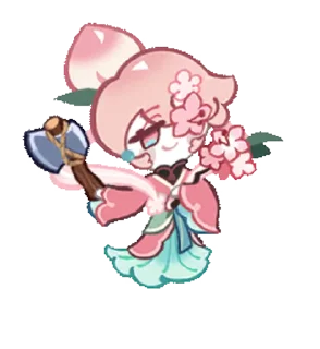 🤩 emoji Peach Blossom Cookie • @run_cookie_run Telegram sticker 14 of 63