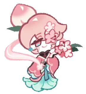 🤩 emoji Peach Blossom Cookie • @run_cookie_run Telegram sticker 22 of 63