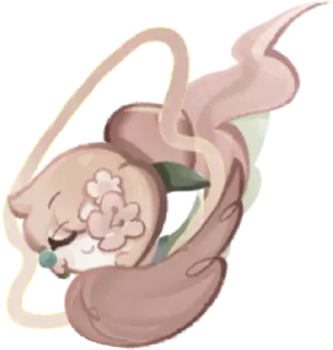 🤩 emoji Peach Blossom Cookie • @run_cookie_run Telegram sticker 11 of 63