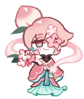🤩 emoji Peach Blossom Cookie • @run_cookie_run Telegram sticker 18 of 63