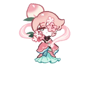 🤩 emoji Peach Blossom Cookie • @run_cookie_run Telegram sticker 19 of 63