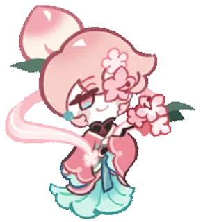 🤩 emoji Peach Blossom Cookie • @run_cookie_run Telegram sticker 15 of 63