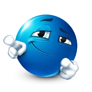 Sticker from Blue face emoji @xkysluv