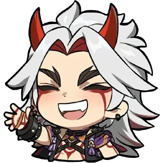 👋 emoji genshin official chibi emotes Telegram sticker 22 of 37