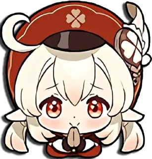 😇 emoji genshin official chibi emotes Telegram sticker 15 of 37